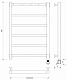 Полотенцесушитель электрический Secado Корсико 1 К, 80x40, белый матовый, подключение слева, 4673739219737 - изображение 3