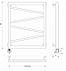 Полотенцесушитель электрический Secado Мирано, 80x50, белый матовый, подключение слева, 4673739221907 - изображение 2