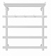 Полотенцесушитель электрический Secado Понтида 1 КСП, 60x50, белый матовый, подключение слева, 4673739212080 - изображение 1