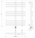 Полотенцесушитель электрический Secado Турин 3, 80x60, белый матовый, подключение слева, 4673739216927 - изображение 2