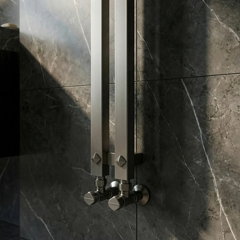 Полотенцесушитель водяной Secado Сандриго 2К 200x10, графит, 4673739260548, нижнее подключение