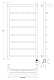 Полотенцесушитель электрический Secado Сандриго 4К 100x24, графит, 4673739260869, подключение слева - изображение 4