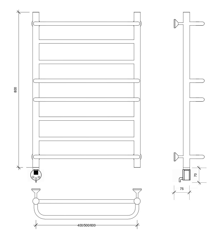 Полотенцесушитель водяной Secado Агата 2 60x50