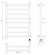 Полотенцесушитель водяной Secado Агата 2 60x60 - изображение 3