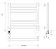 Полотенцесушитель водяной Secado Верона 2 80x40 - изображение 2