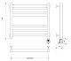 Полотенцесушитель водяной Secado Верона 2 80x40 - изображение 3