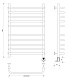 Полотенцесушитель водяной Secado Корсико 1 60x50 - изображение 3