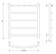 Полотенцесушитель водяной Secado Корсико 1 КСП 60x40 - изображение 6
