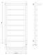 Полотенцесушитель водяной Secado Корсико 1 СП 120x60 - изображение 5