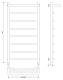 Полотенцесушитель водяной Secado Корсико 1 СП 120x60 - изображение 6