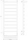 Полотенцесушитель водяной Secado Корсико 1 СП 120x60 - изображение 6