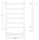 Полотенцесушитель водяной Secado Корсико 1 СП 80x40 - изображение 6