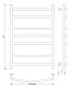 Полотенцесушитель водяной Secado Корсико 3 60x50 - изображение 6