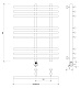 Полотенцесушитель водяной Secado Понтида 1 КСП 120x60, графит, 4673739276372, нижнее подключение - изображение 5