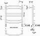 Полотенцесушитель водяной Secado Агата 4 50x70, бронза, бронза, 4603777476649, нижнее подключение - изображение 3