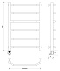 Полотенцесушитель электрический Secado Агата 1 80x60 - изображение 2