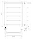 Полотенцесушитель электрический Secado Агата 1 СП 80x40 - изображение 2