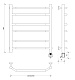 Полотенцесушитель электрический Secado Агата 2 60x40 - изображение 3