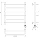 Полотенцесушитель электрический Secado Верона 1 60x50 - изображение 3