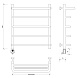 Полотенцесушитель электрический Secado Мерида 1 СП 60x60 - изображение 2