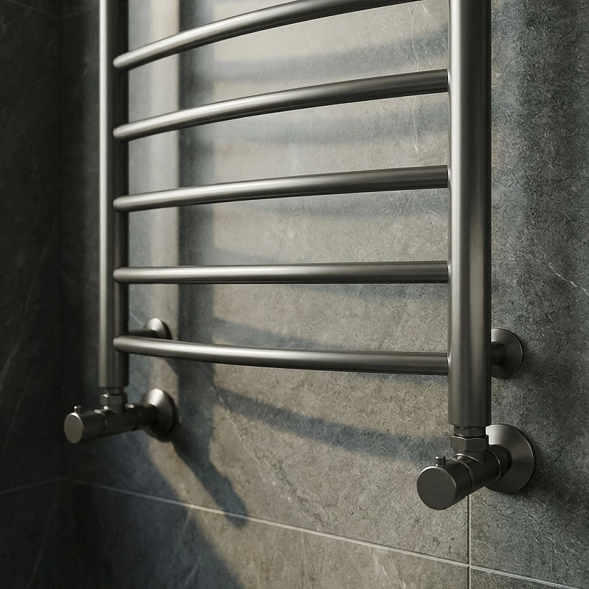 Полотенцесушитель электрический Secado Милан 4 100x40, графит, 4673739273166, подключение слева