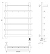 Полотенцесушитель электрический Secado Понтида 1 КСП 80x70, графит, 4673739280003, подключение слева - изображение 7