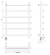 Полотенцесушитель электрический Secado Понтида 1 СП 80x60, графит, 4673739280331, подключение слева - изображение 6