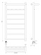 Полотенцесушитель электрический Secado Триада 1 КСП 100x50 - изображение 5