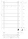 Полотенцесушитель электрический Secado Турин 1 КСП 100x50, золото матовое, 4673739289235, подключение слева - изображение 7