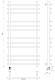 Полотенцесушитель электрический Secado Турин плюс 120x40, графит, 4673739291627, подключение слева - изображение 5