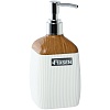 Дозатор для ванной Fixsen White wood, белый/коричневый, FX-402-1