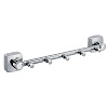 Планка с крючками для полотенец Fixsen Kvadro, хром, FX-61305-5