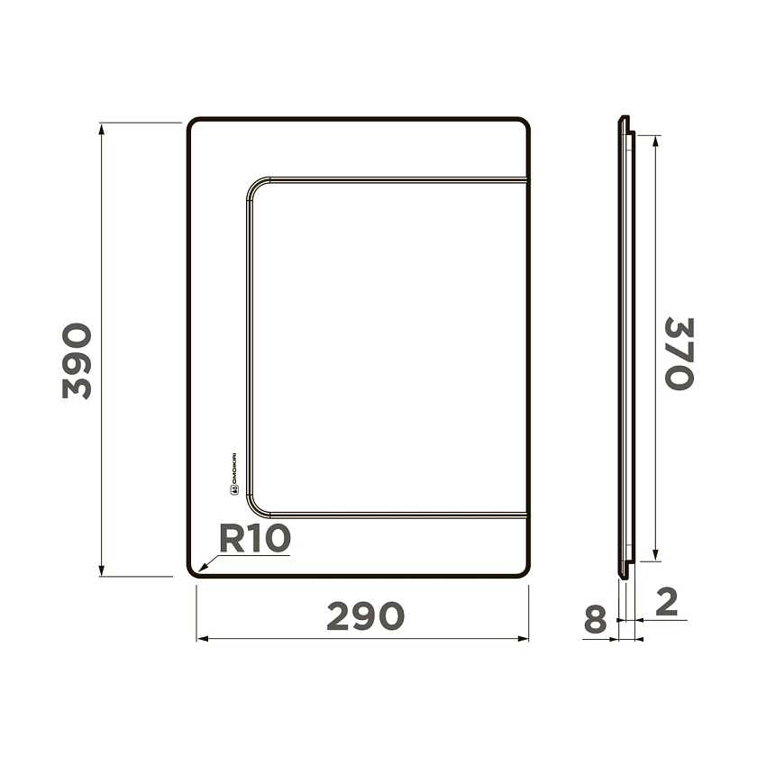 Разделочная доска Omoikiri CB-Basic-370 графит 4999099