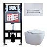 Инсталляция с унитазом Esbano 3 в 1 AZALEA-W-OVL-17GW белый