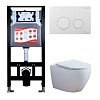 Инсталляция с унитазом Esbano 3 в 1 AZALEA-W-SLIM-37GW белый