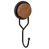 Крючок для полотенец Fixsen Magic Wood, черный/коричневый, FX-46005