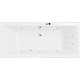 Ванна EXCELLENT PRYZMAT 160x75 WAEX.PRY16.LINE.CR, хром - изображение 1