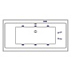Ванна EXCELLENT PRYZMAT 160x75 WAEX.PRY16.LINE.WH, белый - изображение 7