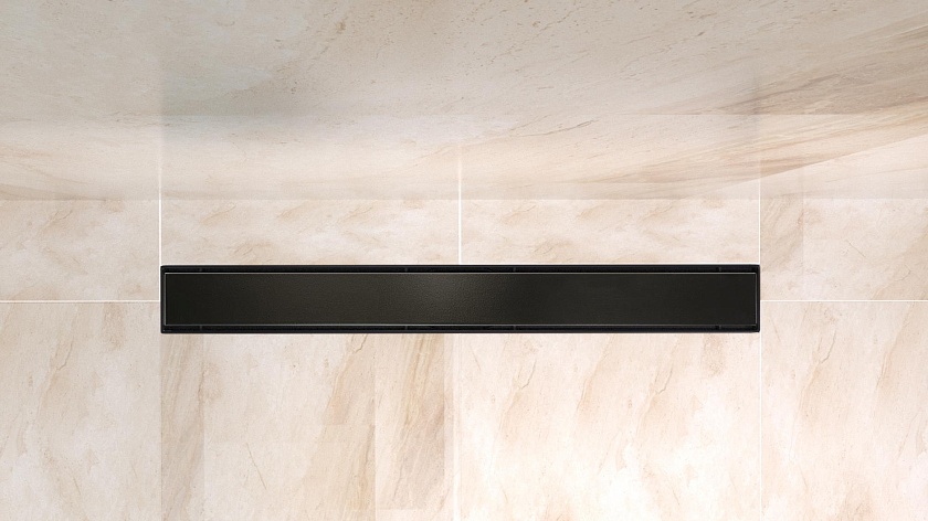 Душевой лоток BELBAGNO LUCE, 60 см, черный матовый, BB-LD-LUCE-60-NERO
