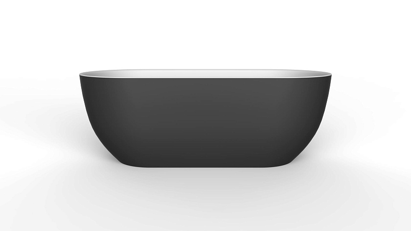 Ванна BelBagno, 170x80, черный матовый, BB70-1700-800-W/NM