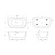 Ванна BelBagno, 140x75, BB710-1400-750 - изображение 9