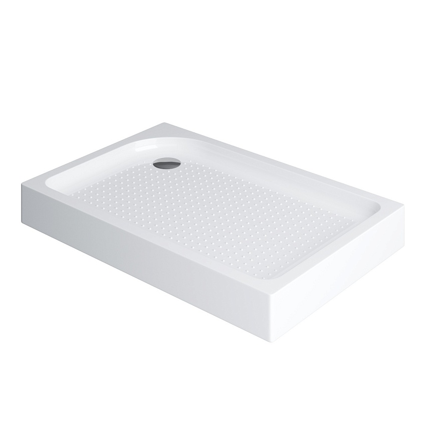 Душевой поддон BelBagno, 100x80, L, TRAY-BB-AH-100/80-15-W-L