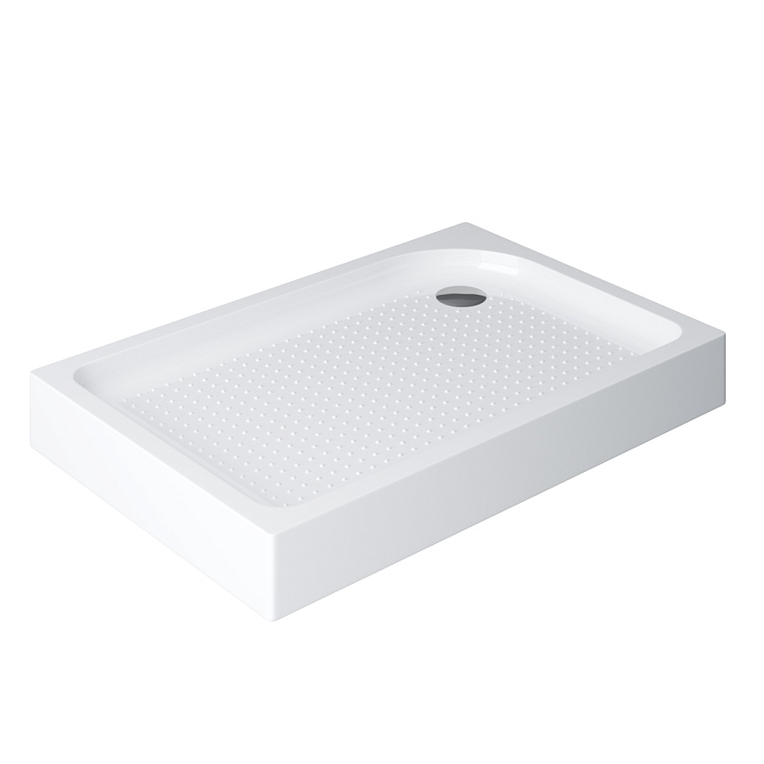 Душевой поддон BelBagno, 100x80, R, TRAY-BB-AH-100/80-15-W-R
