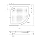 Душевой поддон BelBagno, 90x90, TRAY-BB-R-90-550-15-W - изображение 8