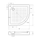 Душевой поддон BelBagno, 95x95, TRAY-BB-R-95-550-15-W - изображение 8