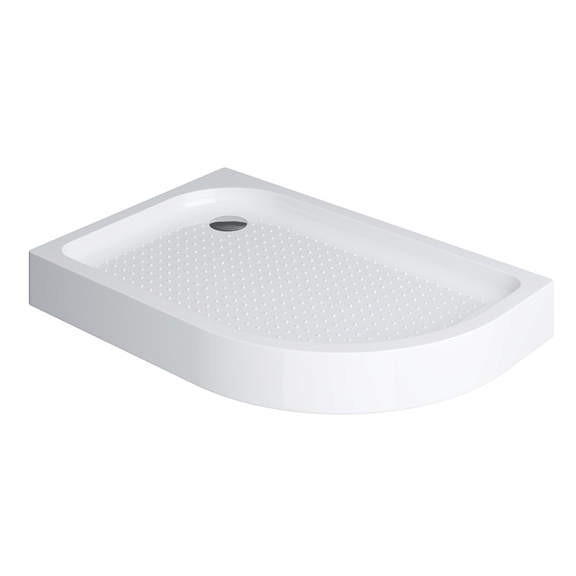 Душевой поддон BelBagno, 100x80, L, TRAY-BB-RH-100/80-550-15-W-L