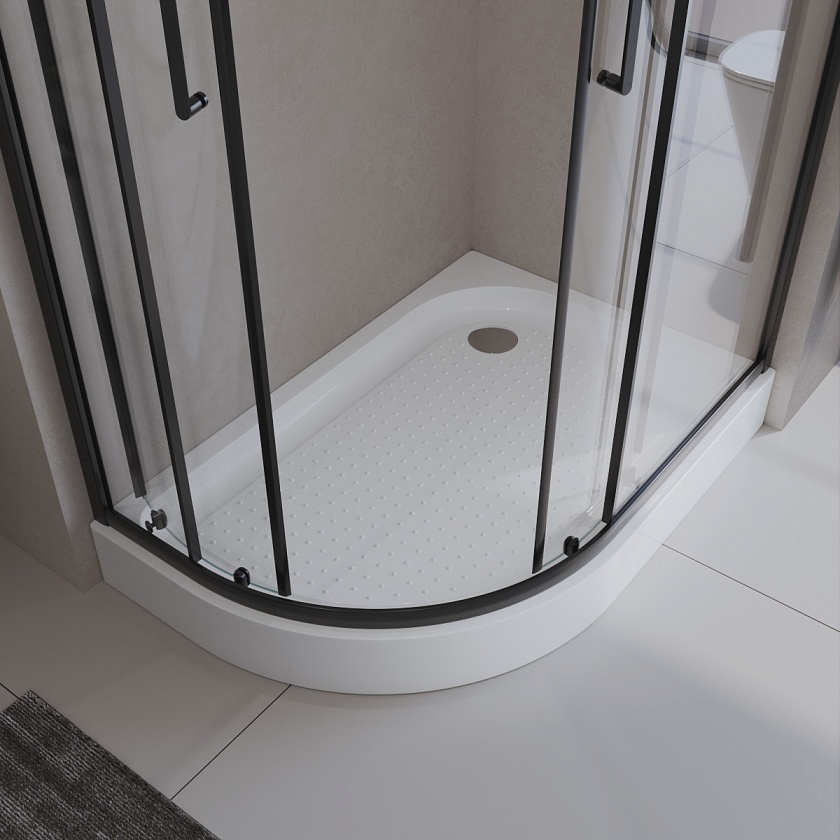 Душевой поддон BelBagno, 100x80, L, TRAY-BB-RH-100/80-550-15-W-L
