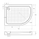 Душевой поддон BelBagno, 120x80, L, TRAY-BB-RH-120/80-550-15-W-L - изображение 8