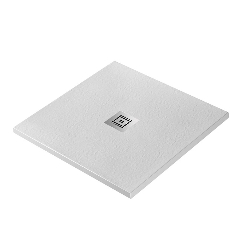 Душевой поддон BelBagno UNO, 80x80, белый матовый, TRAY-MR-UNO-A-80-35-W-CR