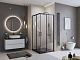 Душевой поддон BelBagno UNO, 90x90, черный матовый, TRAY-MR-UNO-A-90-35-NERO-CR - изображение 6